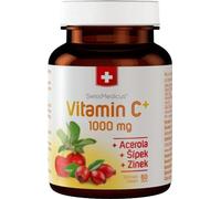 SwissMedicus Vitamine C 1000 mg acérola-zinc rose