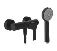 Swisstap mit d mural avec flexible 1,6m douchette 1j pvd titane noir mat - LAUFEN HF506150428600