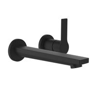 Swisstap mitigeur mural pour simibox 2-point bec fixe 188 mm pvd titane noir mat - LAUFEN HF506122428000