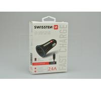 SWISSTEN 2.4A 2USB - Micro USB Car Charger - 8595217440562