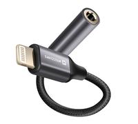 Swissten Adaptateur Audio Lightning vers Jack 3.5 mm p. iPhone Noir