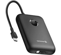 Swissten, Batterie externe 20000mAh intégrée Câble USB-C Lightning Indicateur LED, Noir