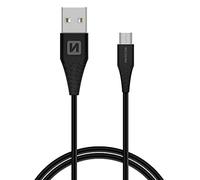 Swissten Câble de données USB/microUSB 1,5 m Noir (9 mm)