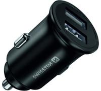 Swissten cl adapter 2x usb 4,8a metal noir