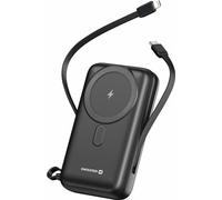 Powerbank MagSafe 20000mAh Câbles USB-C plus Lightning intégrés Écran LCD Swissten Noir Noir