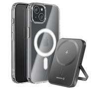Pack MagSafe iPhone 15 avec Coque Bi-matière et Powerbank 5000 mAh Transparent