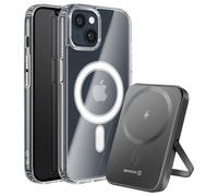 Swissten Pack pour iPhone 14 avec Coque Bi-matière et Powerbank 5000 mAh