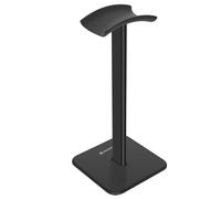 Support Bureau pour Casque Audio Design Minimaliste Noir