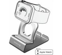 Swissten - Support en aluminium pour Apple Watch (Argent)