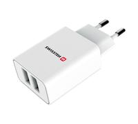 Swissten - Travel Charger Smart IC 2.1a 2xusb (biela)