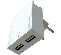 Swissten - Travel Charger Smart IC 3a 2xusb (biela)