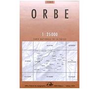 Carte topographique n° 1202 - Orbe (Suisse) | Swisstopo - 1/25 000