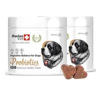 SwissVet Probiotique Chien - 240 Bouchées Flore Intestinale & Digestion - Prébiotiques (Inuline) & Bacillus Velezensis - Anti Diarrhée, Gaz & Ballonnements - Immunité & Transit Sain