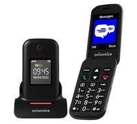 Swissvoice S38 - Téléphone portable senior à clapet 3G Noir