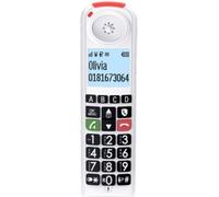 Swissvoice Téléphone fixe sans fil Xtra 2355 – Touches larges, Répondeur, Audio Boost – Blanc