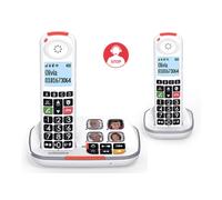 Swissvoice Xtra 2355 Duo pour Sénior avec répondeur, grand écran rétro éclairé, grosses touches et des fonctions de confort renforcées.