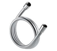 SwissWave Flexible de Douche PVC 125cm Filetage 1/8 Anti-Torsion Argent | Apte à l'eau potable - cône rotatif intégré - revêtement résistant aux rayures - pose manuelle