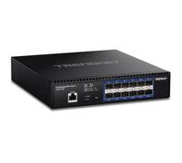 Switch 10G SFP+ Géré - TRENDnet - TL2-F7120 - 12 Ports - Commutation 240 Gbit/s - Modules Fibre Optique