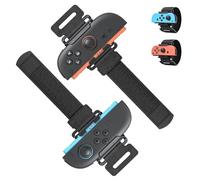 [Switch 2/1/OLED] Bracelets pour Nintendo Switch Just-Dance 2025 2024 2023 pour Joy-Con, 2 Paquets de Straps Elastiques Ajustables pour Nintendo Switch 2/1/OLED Controllers pour Adultes & Enfants Noir