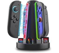 Switch 2 Controller Charging Dock,USB-C Fast Charging Station for up to 4 Magnetic Switches,2 Joy-Con 2,Joy-Con 2 Charging Station (4 Magnetic Ports)
