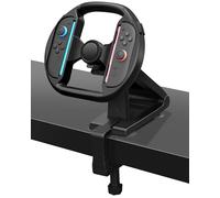 Switch 2 Manette de volant pour jeu de course - Pro Mini Racing Wheel avec 4 ventouses, compatible avec Joycon 2 - Prise en main améliorée et contrôle du mouvement