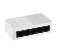 Switch 5 porturi Hikvision DS-3E0105D-E L2, Unmanaged, 5 × 10/100 Mbps adaptive Ethernet ports, Plug & play, Support ADI/ADIX,
