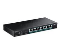 Trendnet TPE-BG380 Switch Non-Géré 8 Ports 2.5G Ethernet (100/1000/2500) PoE+ 230W, Capacité 40 Gbit/s, MAC 4000, Standards IEEE 802.3, Montage Mural