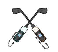 Switch Accessoires Poignées de Golf 2 pièces pour Joy-Con Support de Contrôleur Mini Clubs de Golf avec Dragonne Rangement