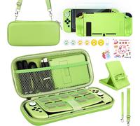 Switch Accessory Pack,17 in 1 Accessory Kit for Girls Including Switch Carrying Case,Adjustable Stand,Protective Case for Switch Console and J-Con.[K9]