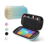 Switch Case for Nintendo Switch 2, Upgraded Honeycomb Shock-Absorbing Design, Portable Full Protection Travel Bag Cover for Nintendo Switch 2 Accessories with 10 Game Cards Storage