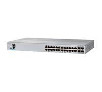Switch - Cisco - WS-C2960L-24TS - 24 ports 10/100/1000 Mbps - 4 ports SFP - Gigabit Ethernet