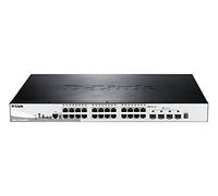 D-Link Commutateur géré DGS-1510-28XMP L2/L3 24x1G PoE+ 4x10G SFP+ 370W Noir/Gris