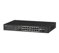 Dahua Commutateur réseau DH-PFS3117-16ET-135 - L2 Fast Ethernet 10/100 PoE Noir