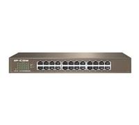 Switch de bureau 24 ports Gigabit 10/100/1000M RJ45 - IPCOM F1024D, Auto MDI/MDIX, Plug&Play, Connexion caméra IP, switch en acier G