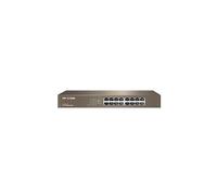 Switch de bureau Fast Ethernet 16 Port 10/100/1000 Mbps RJ45 - IPCOM G1016D, mode VLAN , Auto MDI/MDIX, Plug&Play, switch en acier G