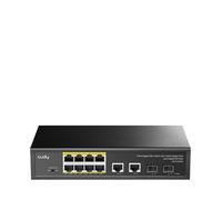 Switch de réseau - CUDY - GS1010PS2 - 8 ports PoE+ - 2 SFP Gigabit - 120W
