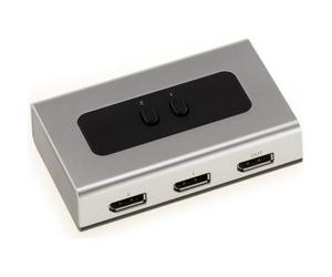 Switch DisplayPort - Aiguillage 2 Sources - Support DPCP HDCP - Résolution 2560x1600 - Noir