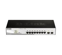 D-Link DGS-1210-08P commutateur réseau Géré L2/L3 Gigabit Ethernet (10/100/1000) Connexion Ethernet, supportant l'alimentation via ce port (PoE) Noir
