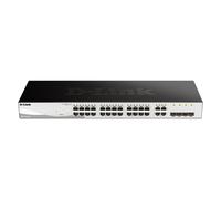 Switch - DLINK - DGS-1210-28/E - 24 ports 10/100 - 4 ports Gigabit SFP - Rackable