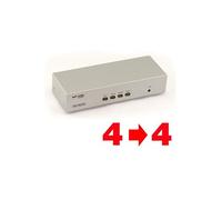 SWITCH + SPLITTER (MATRIX) VGA - 350 MHz - 4 SOURCES VERS 4 SORTIES