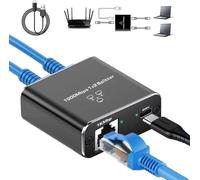 Switch Ethernet 1 à 2 1000Mbps Multiprise RJ45 Network Network Splitter Ethernet Répartiteur Pour Ordinateurs ,Routeurs,Décodeurs