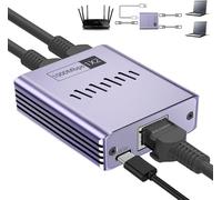 Switch Ethernet 1 à 2 1000Mbps,Switch RJ45 Splitter,Multiprise Hub Ethernet RJ45 Network LAN Network Splitter pour Ordinateur,Les Concentrateurs