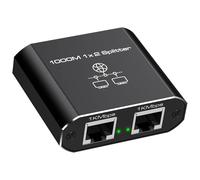 Switch Ethernet 2 Ports RJ45, Répartiteur LAN Gigabit 1000 Mbps, Hub Multiprise 1 à 2 Ports pour Ordinateur, Routeur, Décodeur, TV, Console de Jeux, Commutateur Réseau sans POE, Compact et Pratique