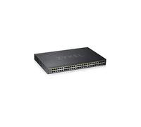 Switch Ethernet Intelligent administrable, 48 Ports Gigabit, PoE+, Budget dAlimentation de 375 W, 4 Ports combinés Gigabit, 2