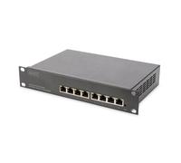Switch Ethernet rackable 10"" 8 Ports RJ45 Gigabit manageable