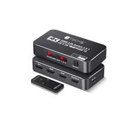 Techly IDATA HDMI2-4K3160B Commutateur HDMI 2.0b 3x1 4K60Hz avec télécommande