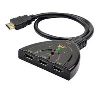 Switch Hdmi 3 Entrées 1 Sortie, Commutateur HDMI 4K avec Câble Haute Vitesse, Compatible avec TV, PS5, PS4, Fire TV Stick, DVD, Blu-Ray, PC, Xbox, Roku
