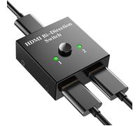 Switch HDMI 4K bidirectionnel - 2 entrées 1 sortie, compatible 4K, 3D, 1080P Label