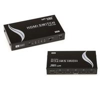Switch HDMI 5 Ports - Compact - Télécommande - Boîtier Métal - Auto-Alimenté - 1920x1200