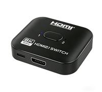 Switch HDMI 8K 60Hz, 4K 120Hz Répartiteur Commutateur 2 Entrées 1 Sortie, Splitter HDMI 2.1 Bi-Direction, Compatible avec PS5 PS4 Xbox Lecteur Blu-Ray PC